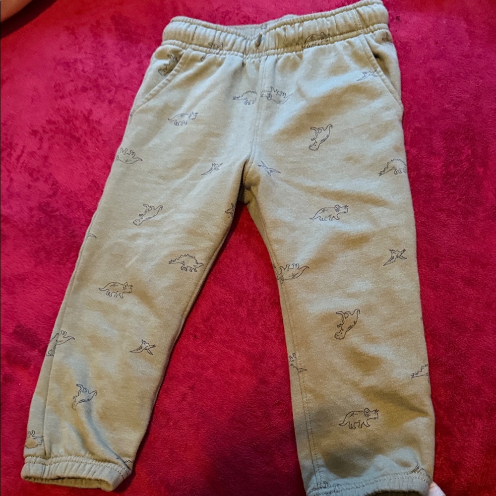 Carter's Dinosaur Print Joggers - Light Green